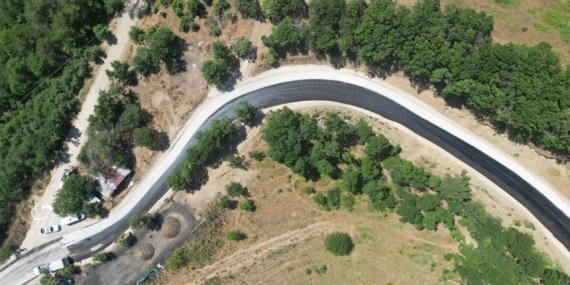 Bursa’da Dağakça’nın yolu yenilendi