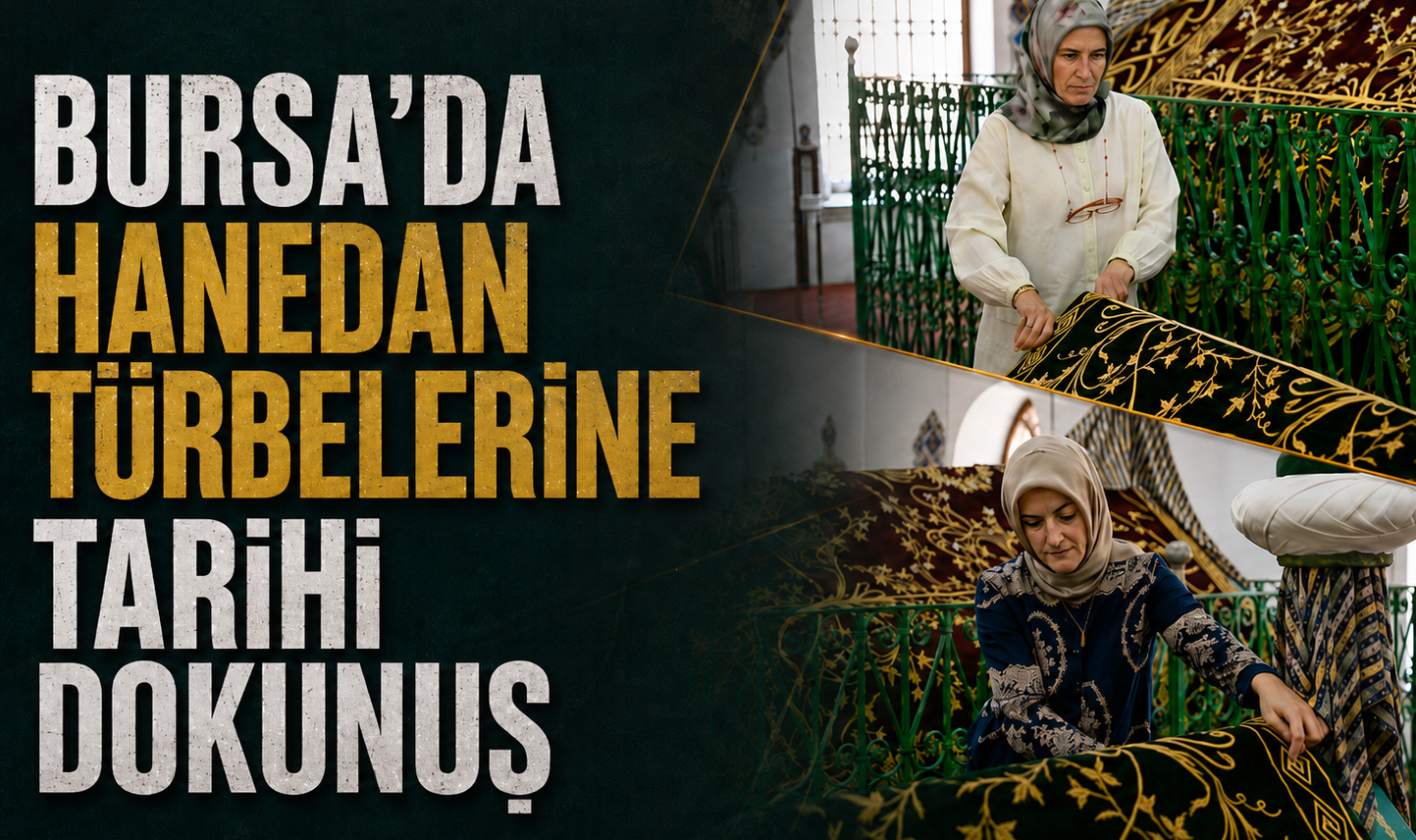 Bursa’da hanedan türbelerindeki puşideler yenilendi