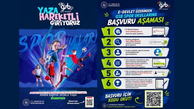 GSB Spor Okulları 29 Haziran’da Bursa’da başlıyor