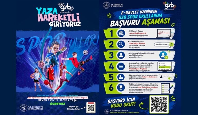 GSB Spor Okulları 29 Haziran’da Bursa’da başlıyor