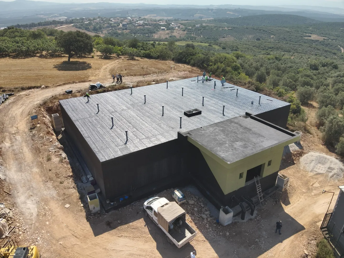 Mudanya’da 10 mahalleye hizmet verecek su deposunda yüzde 70 tamamlandı