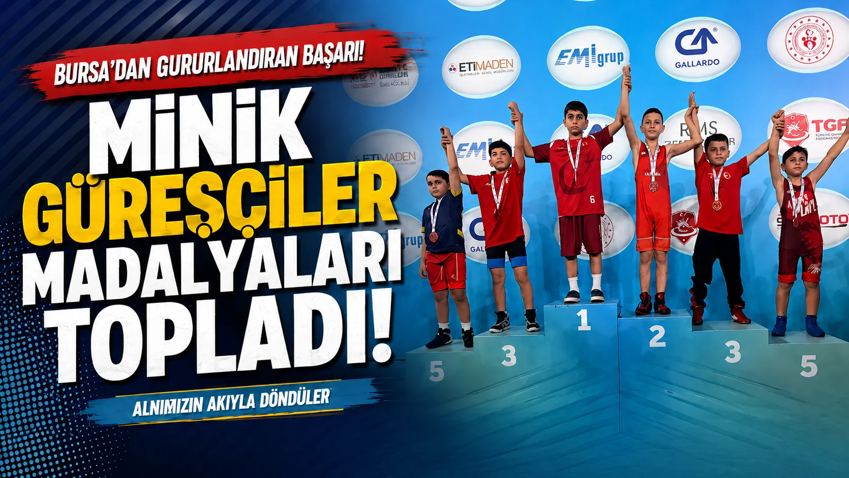 Osmangazi Belediyespor güreşte madalyaları topladı
