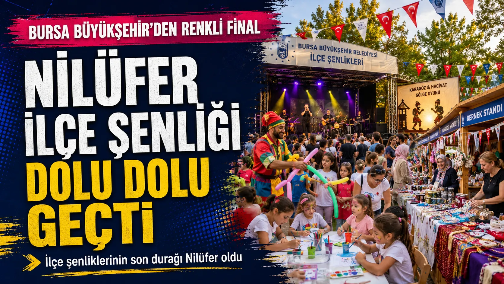 Nilüfer İlçe Şenliği renkli etkinliklerle sona erdi