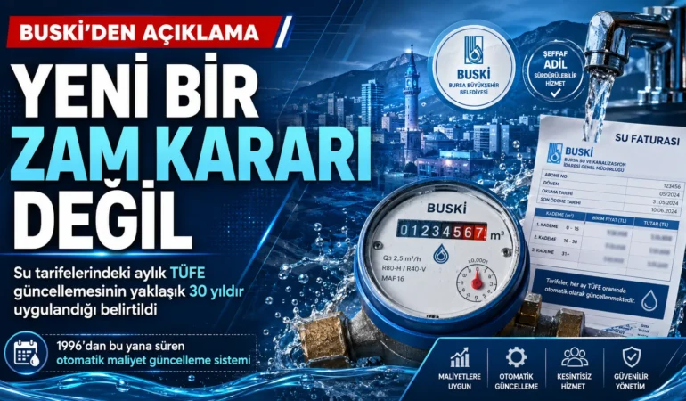 BUSKİ’den su tarifesi açıklaması: “Yeni bir zam kararı değil”