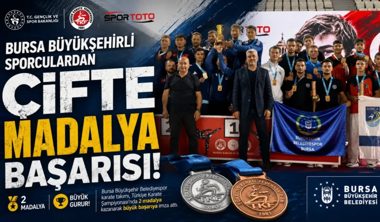 Bursa Büyükşehirli sporculardan çifte madalya başarısı