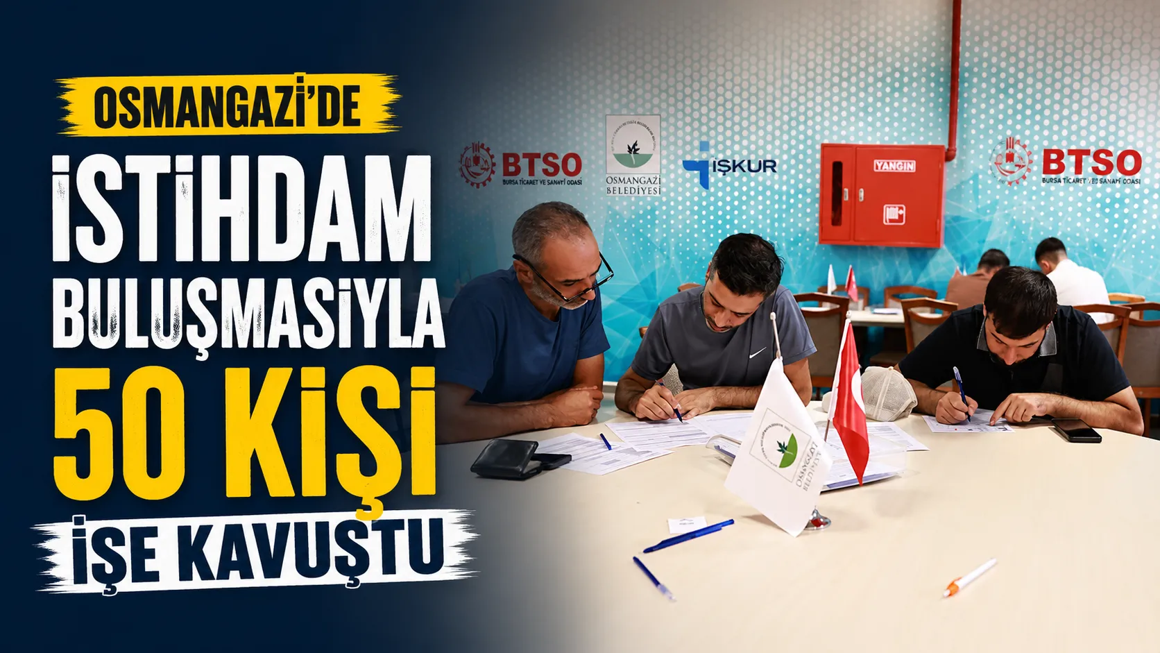 Osmangazi’de İstihdam Buluşmasıyla 50 Kişi İşe Kavuştu