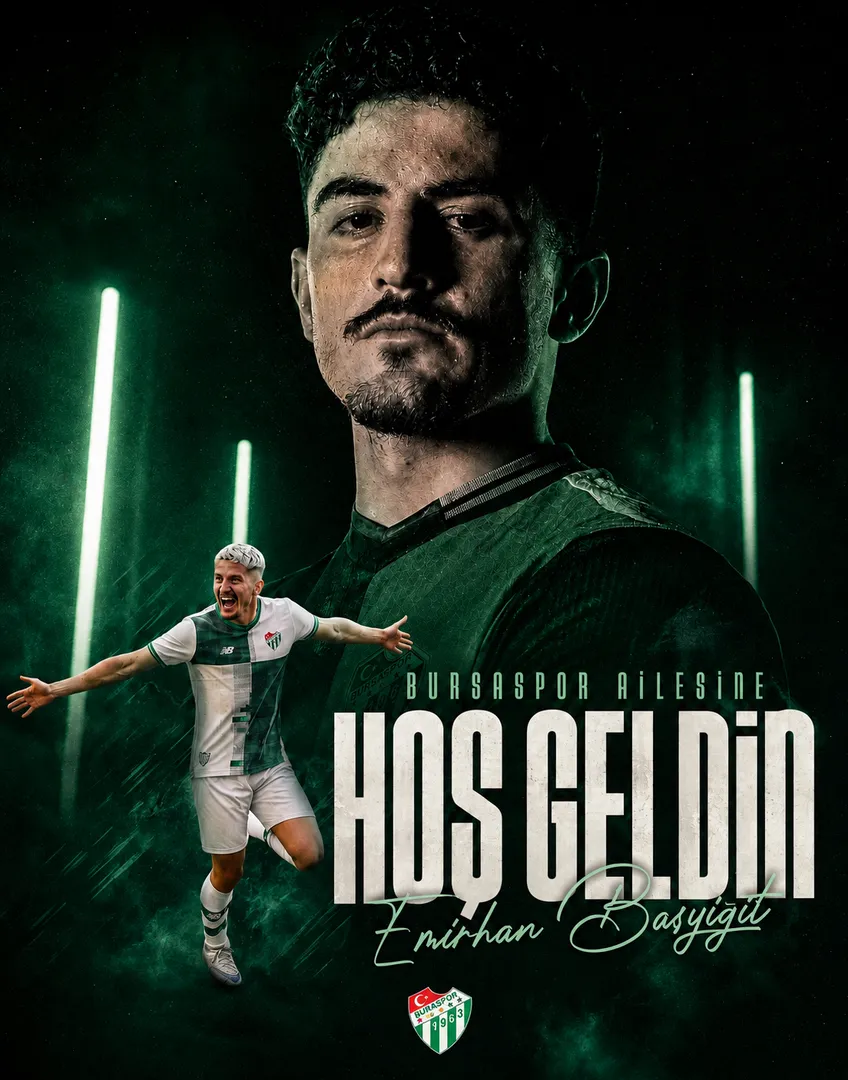 Bursaspor’dan savunmaya genç takviye: Emirhan Başyiğit yeşil-beyazlı formayı giydi