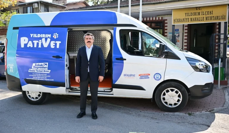 Yıldırım’da sokak hayvanlarına mobil veteriner desteği