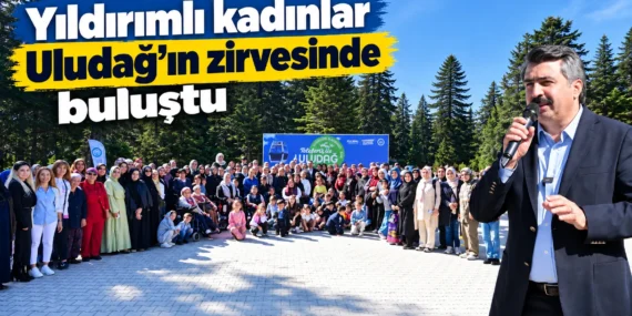 Yıldırımlı kadınlar Uludağ’ın zirvesinde buluştu