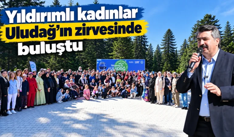 Yıldırımlı kadınlar Uludağ’ın zirvesinde buluştu