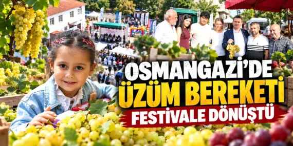 Osmangazi’de üzüm bereketi festivale dönüştü