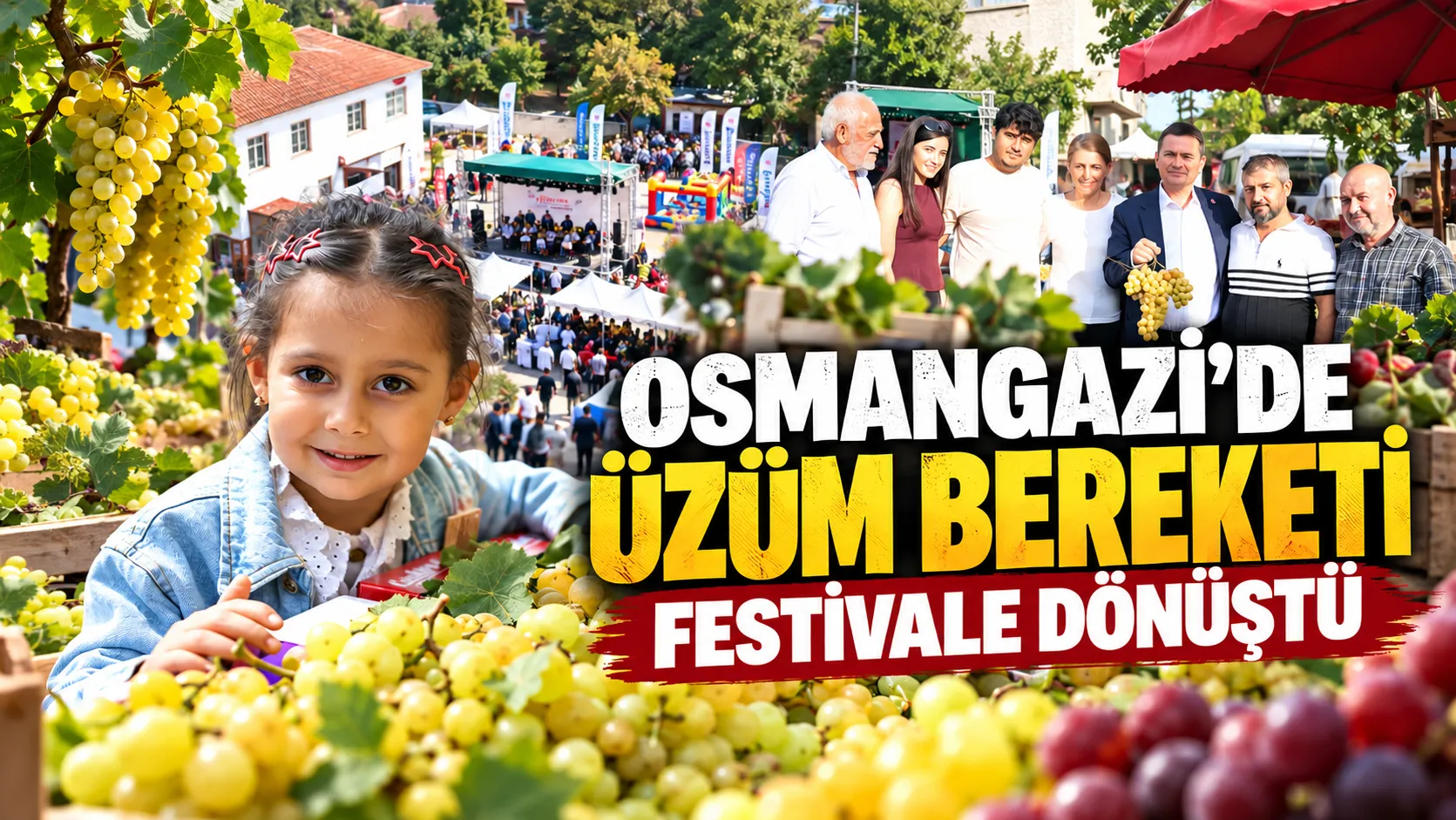 Osmangazi’de üzüm bereketi festivale dönüştü