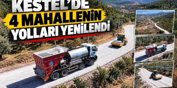 Kestel’de 4 mahallenin yolları yenilendi