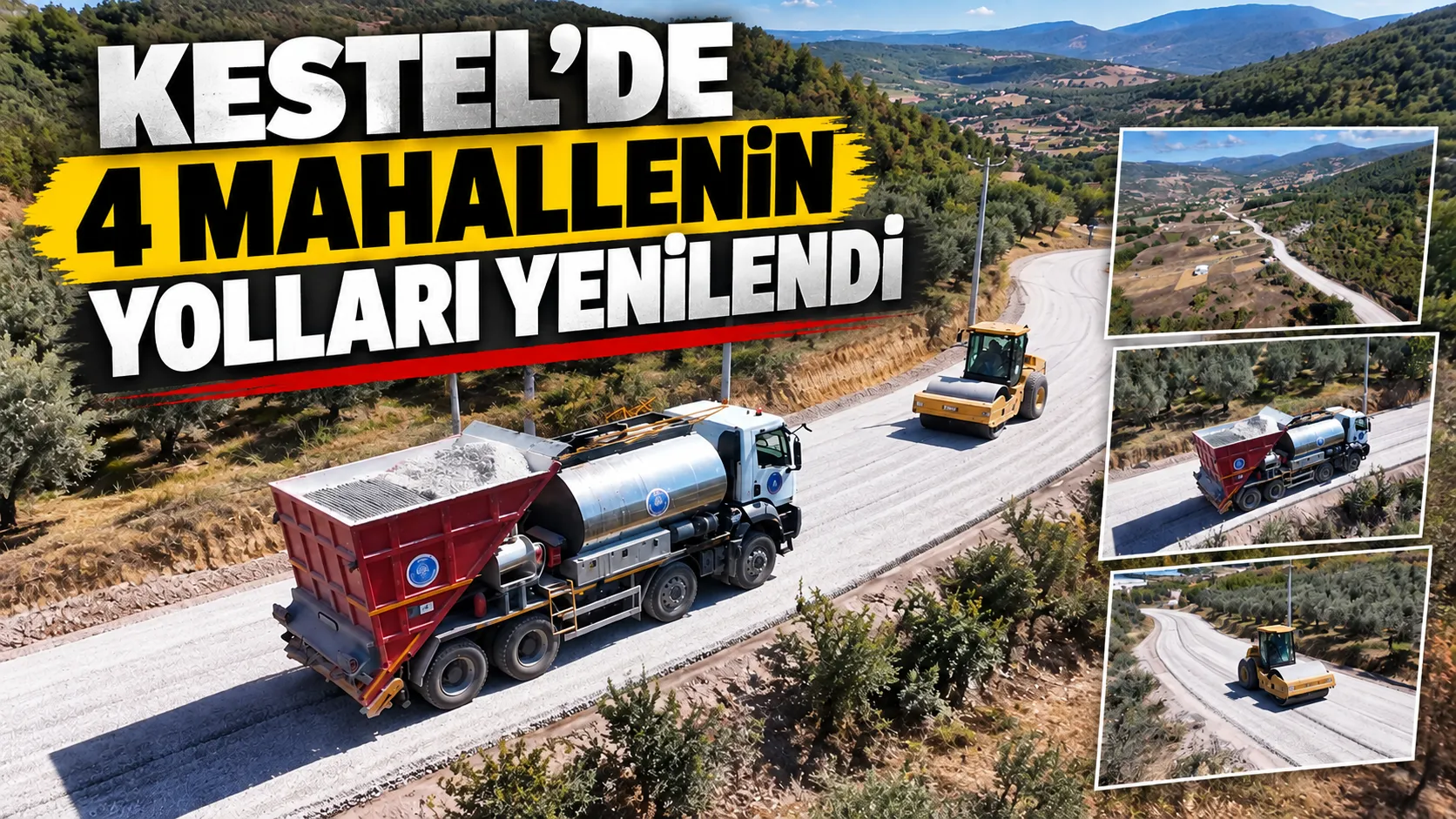 Kestel’de 4 mahallenin yolları yenilendi