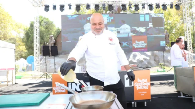 İnegöl Gastronomi Festivali’nde Şeflerden Lezzet Şovu