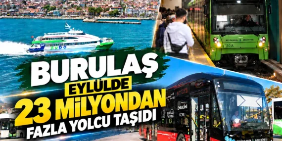 BURULAŞ eylülde 23,9 milyon yolcu taşıdı