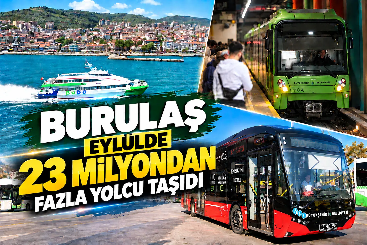 BURULAŞ eylülde 23,9 milyon yolcu taşıdı