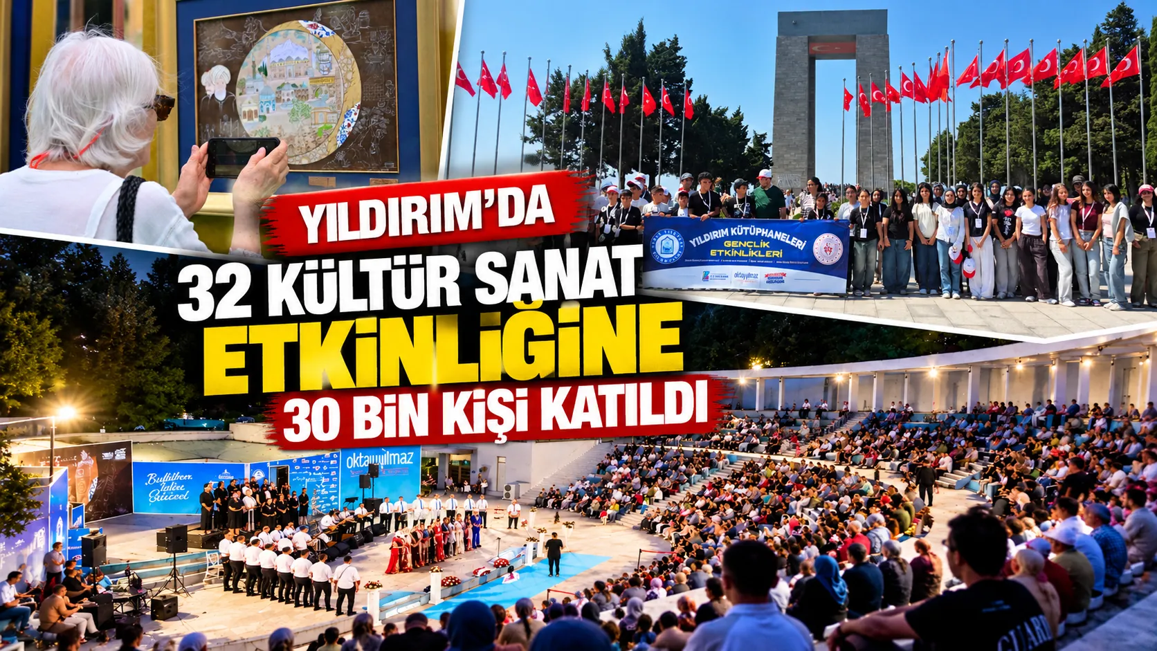 Yıldırım’da 32 kültür sanat etkinliğine 30 bin kişi katıldı