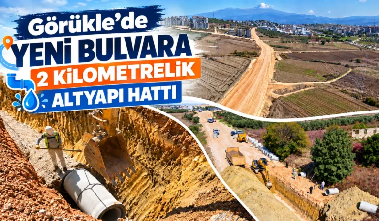 Görükle’de yeni bulvara 2 kilometrelik altyapı hattı