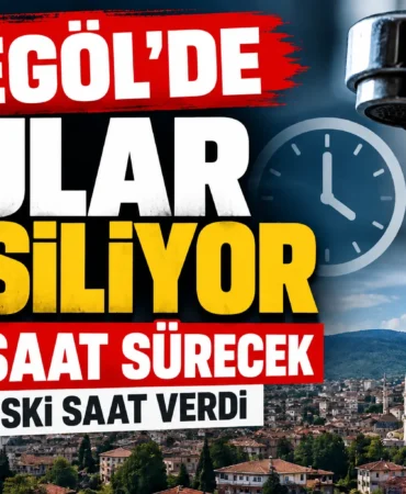İnegöl’de 12 Saatlik Su Kesintisi